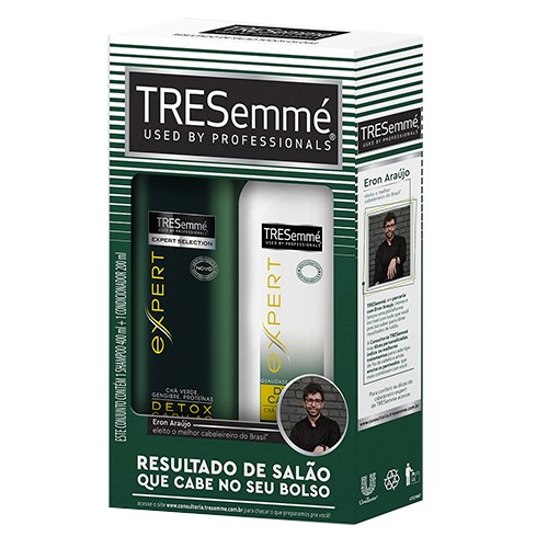 Kit Tresemmé Detox Capilar Shampoo 400ml + Condicionador 200ml