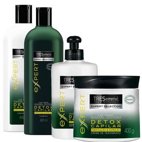 Kit TRESemmé Expert Detox Capilar Shampoo 400ml + Condicionador 400ml + Creme de Tratamento 400g + Creme de Pentear 300ml
