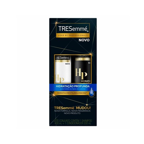 Kit Tresemme Shampoo 400ml + Condicionador 200ml Hidratação Profunda