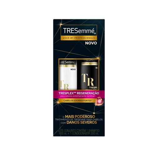 Kit Tresemme Shampoo 400ml + Condicionador 200ml Tresplex Regeneração