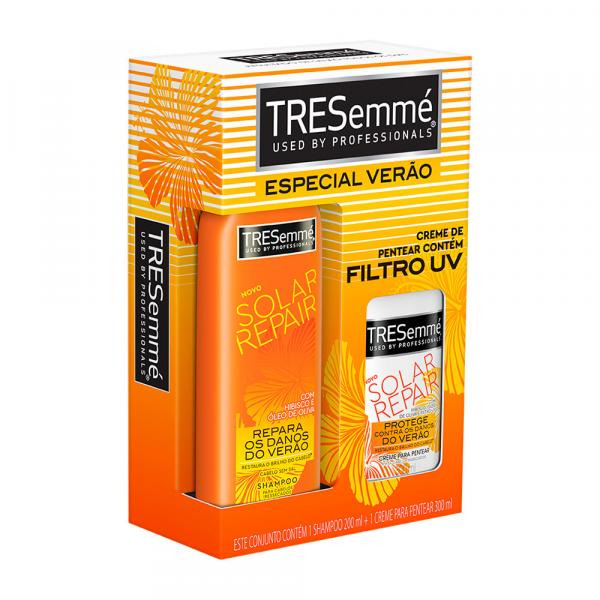 Kit Tresemmé Solar Repair Shampoo 200ml + Creme de Pentear 300ml - Tresemme