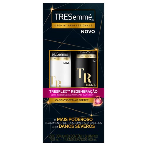 Kit Tresemme Tresplex Regeneração Shampoo 400ml + Condicionador 200ml