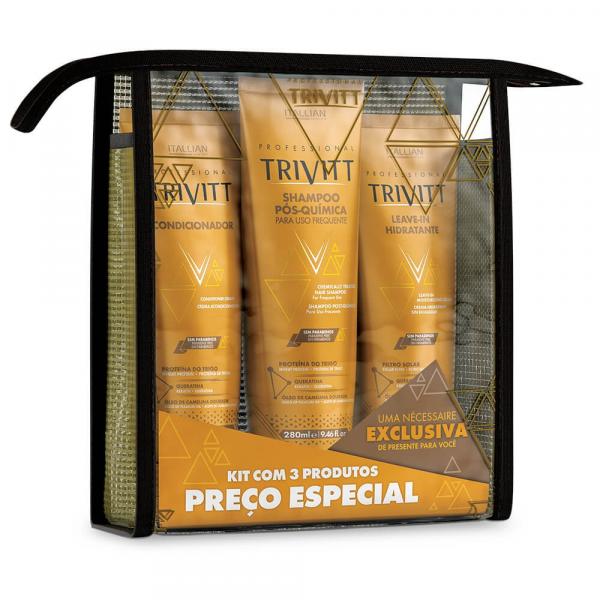 Kit Trivitt Manutenção Itallian Pós Química (3 Prod) com Leave - Tivitt Itallian Collor