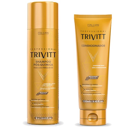 Kit Trivitt 2Pçs: Shampoo 1 Litro + Condicionador 250Ml