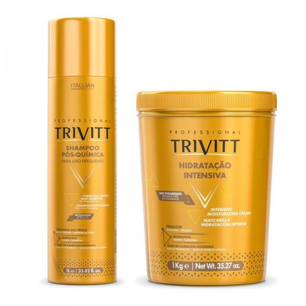 Kit Trivitt Shampoo 1l + Hidratação Intensiva 1kg Itallian
