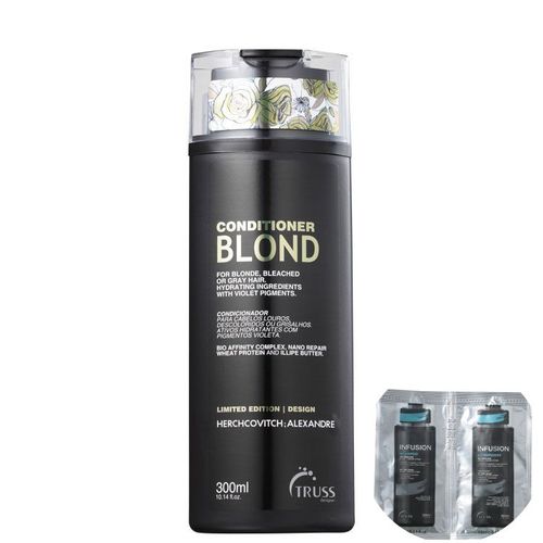 Kit Truss Alexandre Herchcovitch Blond-condicionador Desamarelador 300ml+shampoo e Condicionador