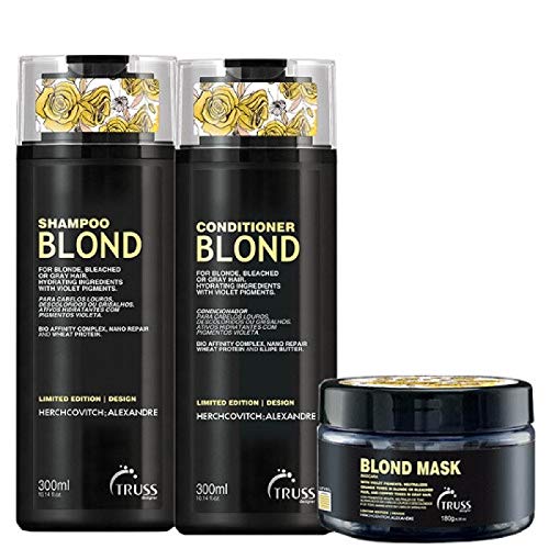 Kit Truss Blond Alexandre Herchcovitch Shampoo 300ml + Condicionador 300ml + Máscara 180g