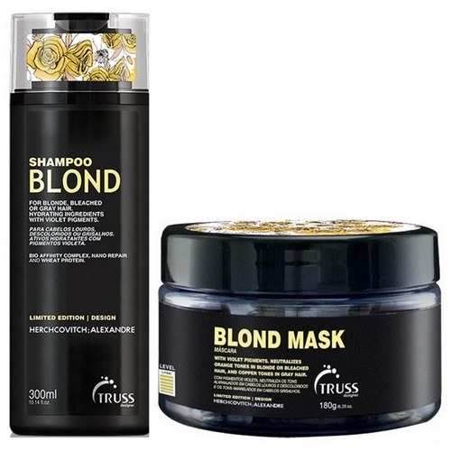 Kit Truss Blond Alexandre Herchcovitch Shampoo - 300Ml + Máscara - 180G
