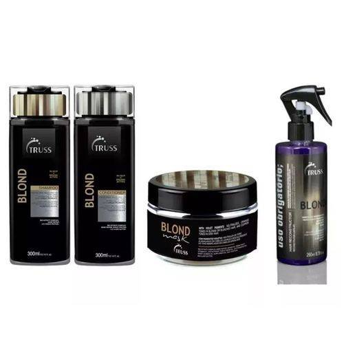 Kit Truss Blond Shampoo + Condicionador + Máscara + Uso Obrigatório - Melhores Ofertas.net