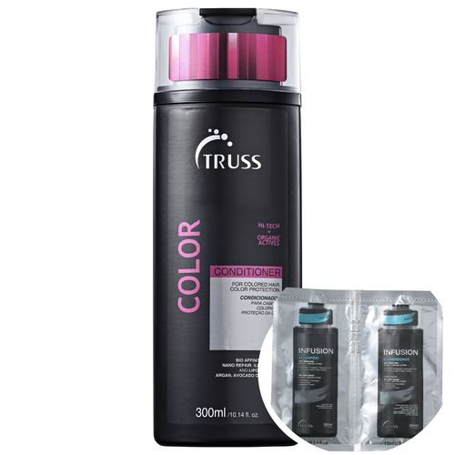 Kit Truss Color - Condicionador 300ml+truss Infusion - Shampoo e Condicionador 2x15ml