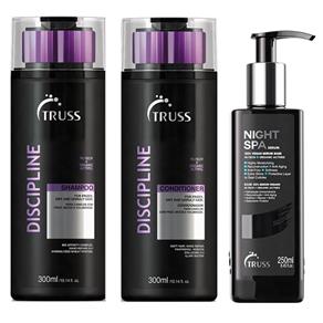 Kit Truss Discipline Shampoo + Condicionador - 300ml + Serum Night Spa - 250ml