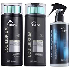 Kit Truss Equilibrium Shampoo + Condicionador - 300ml + Reconstrutor Uso Obrigatório - 260ml