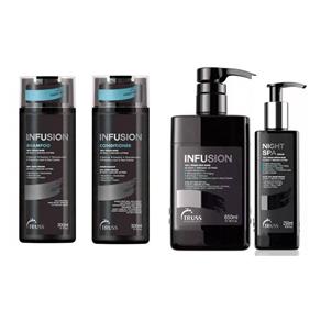 Kit Truss Infusion 4 Produtos - Shampoo Condicionador 2x 300ml + Infusion 650ml + Nght Spa 250ml