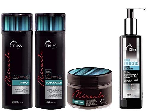 Kit Truss Miracle Shampoo 300ml + Condicionador 300ml + Máscara 180g + Hair Protector 250ml