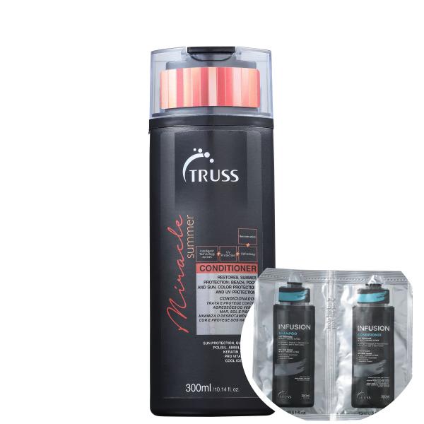 Kit Truss Miracle Summer - Condicionador 300ml+truss Infusion - Shampoo e Condicionador 2x15ml