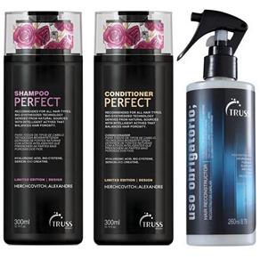 Kit Truss Perfect Shampoo + Condicionador - 300ml + Reconstrutor Uso Obrigatório - 260ml