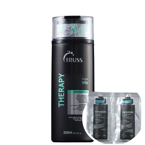Kit Truss Therapy - Shampoo Anticaspa 300ml+truss Infusion - Shampoo e Condicionador 2x15ml
