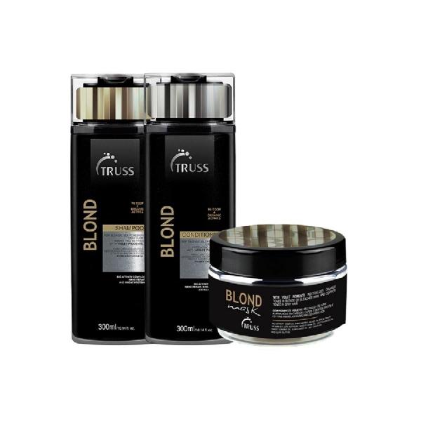Kit Truss Trio Specific Blond Hair Shampoo 300ml + Condicionador 300ml + Máscara 180g - Truss Professional