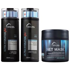 Kit Truss Ultra Hydration Plus Shampoo + Condicionador - 300ml + Máscara Net Mask - 550g