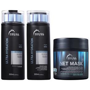 Kit Truss Ultra Hydration Shampoo + Condicionador - 300ml + Máscara Net Mask - 550g