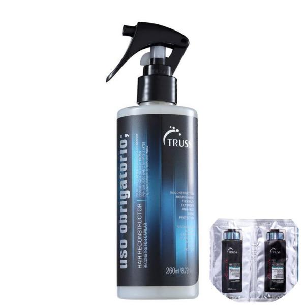 Kit Truss Uso Obrigatório - Tratamento Reconstrutor 260ml+Shampoo e Condicionador 2x15ml