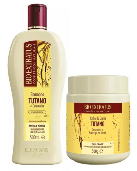 Kit Tutano e Ceramidas Shampoo 500ml + Máscara 500g - Bio Extratus
