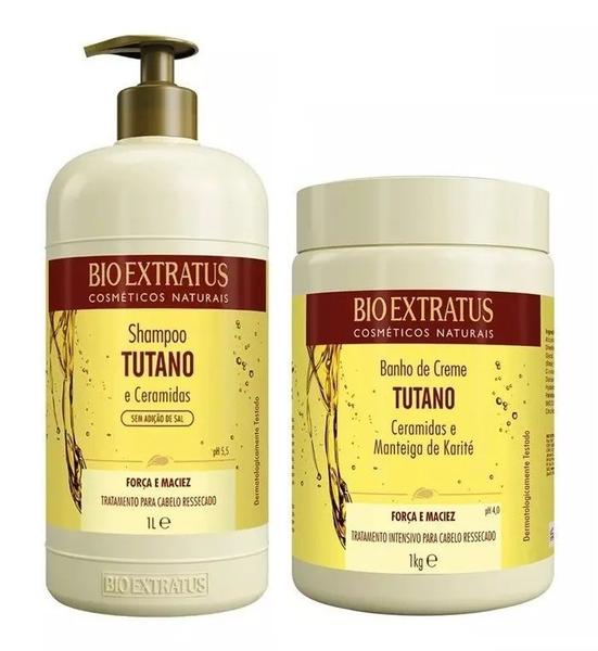 Kit Tutano e Ceramidas Shampoo + Máscara 1 L Bio Extratus