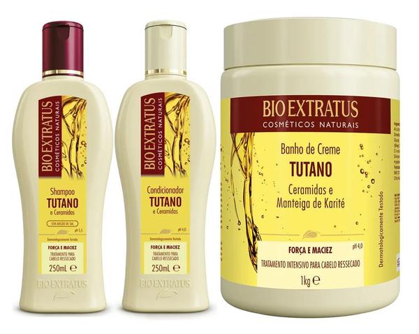 Kit Tutano Shampoo + Condicionador 250ml + Máscara 1 Kg - Bio Extratus