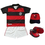 Kit Uniforme Bebê do Flamengo Torcida Baby - 015s