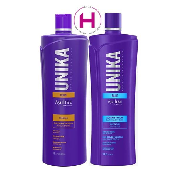 Kit Unika Agilise Free Blue Matizadora com Shampoo Ojon - Agilise Cosméticos