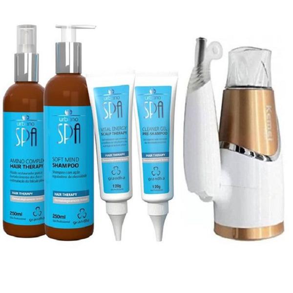 Kit Urbano Spa Hair Therapy + Secador Dobrável KM 6832 - Grandha