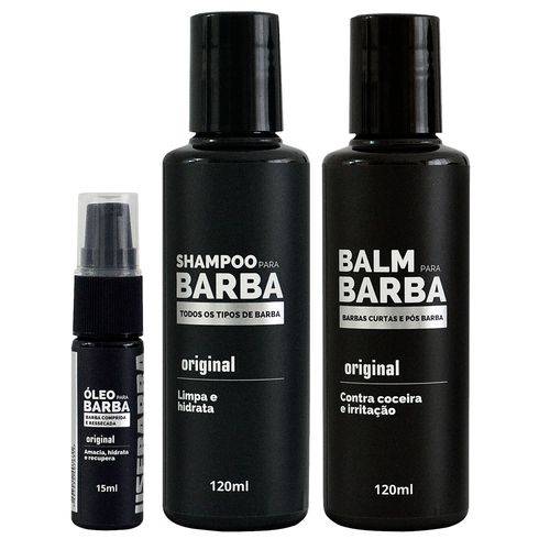 Kit Usebarba Shampoo Óleo e Balm para Barba