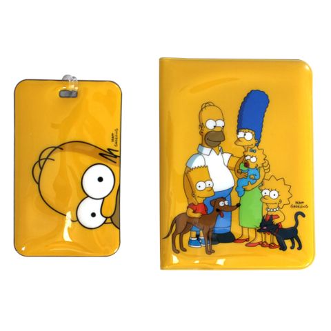 Kit Viagem Passaporte Família Simpsons