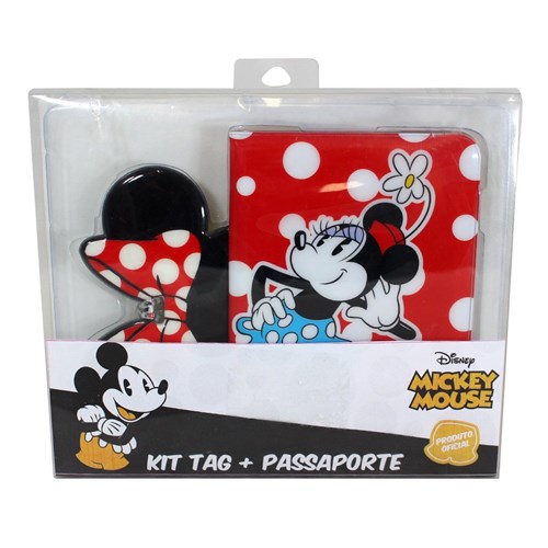 Kit Viagem - Porta Passaporte Disney (Minnie)