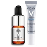 Kit Vichy Liftactiv Aox Concentrate Serum Antioxidante 10ml e Liftactiv Supreme Olhos 15ml