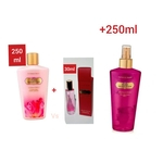 Kit 3 Victoria's Secret :Creme 250 ml, Splash 250 ml, Colonia 30 ml