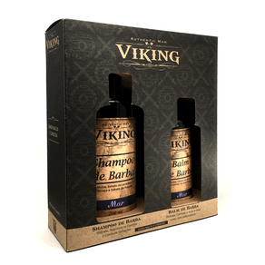 Kit Viking Mar Shampoo e Balm (2 Produtos) (Nécessaire Grátis) Conjunto