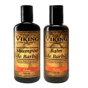 Kit Viking Terra Shampoo e Balm (2 Produtos) Conjunto