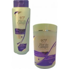 Kit Violet Power Shampoo 330 Ml + Máscara 950 G Matizador para Cabelos Grisalhos, Loiros Naturais, Tingidos ou Mechas