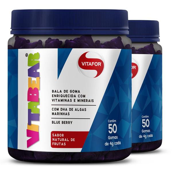 Kit 2 Vita Bear Multivitáminicos 200g Vitafor 50 Gomas