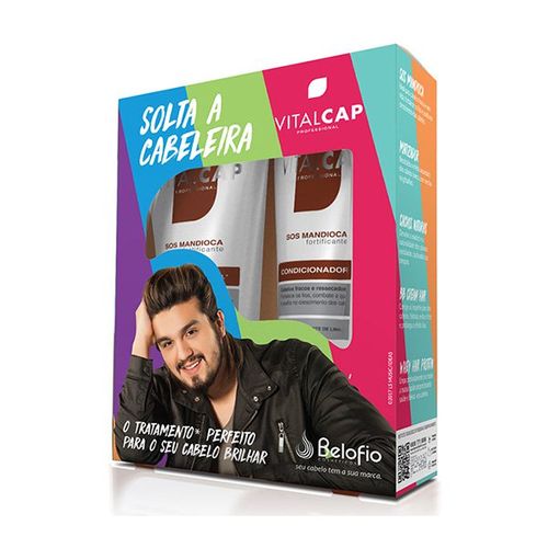 Kit Vitalcap Solta a Cabeleira SOS Mandioca Shampoo + Condicionador 240mL + 240mL