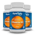 Kit 2 Vitamina B3 Apisnutri 60 cápsulas