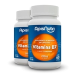 Kit 2 Vitamina B7 Apisnutri 60 cápsulas