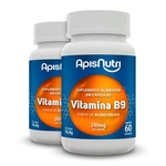 Kit 2 Vitamina B9 Apisnutri 60 cápsulas
