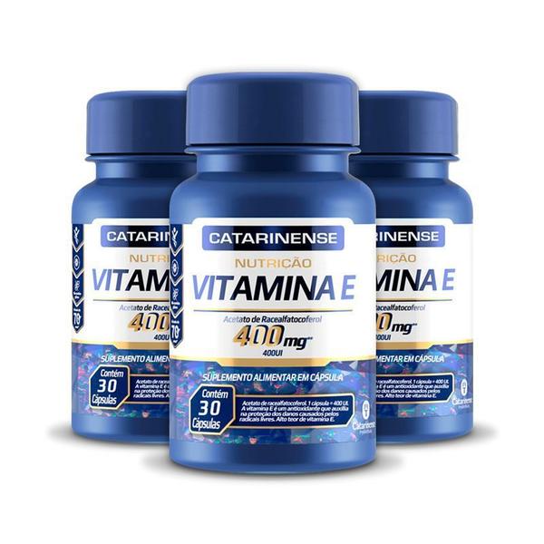 Kit 3 Vitamina e 400mg Catarinense 30 Cápsulas