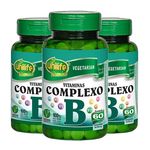 Kit 3 Vitaminas Complexo B Unilife - 60 Comprimidos 500mg