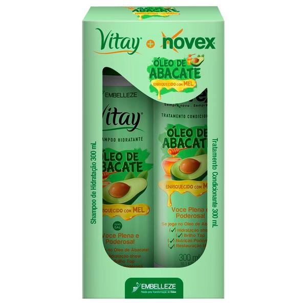 Kit Vitay Novex Shampoo + Condicionador Óleo Abacate 300ml