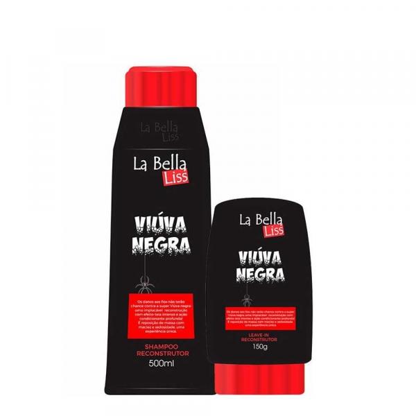 Kit Viúva Negra La Bella Liss Shampoo 500ml e Leave-in 150g