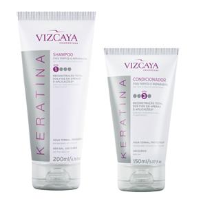 Kit Vizcaya Keratina Shampoo 200ml + Condicionador 150ml