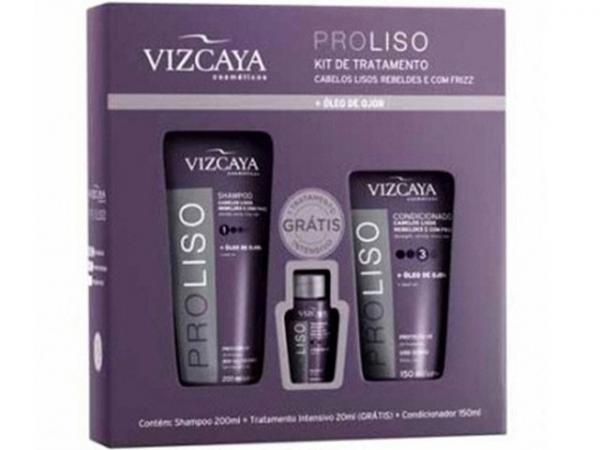 Kit Vizcaya ProLiso - Shampoo 200ml + Condicionador 150ml + Ampola 20ml